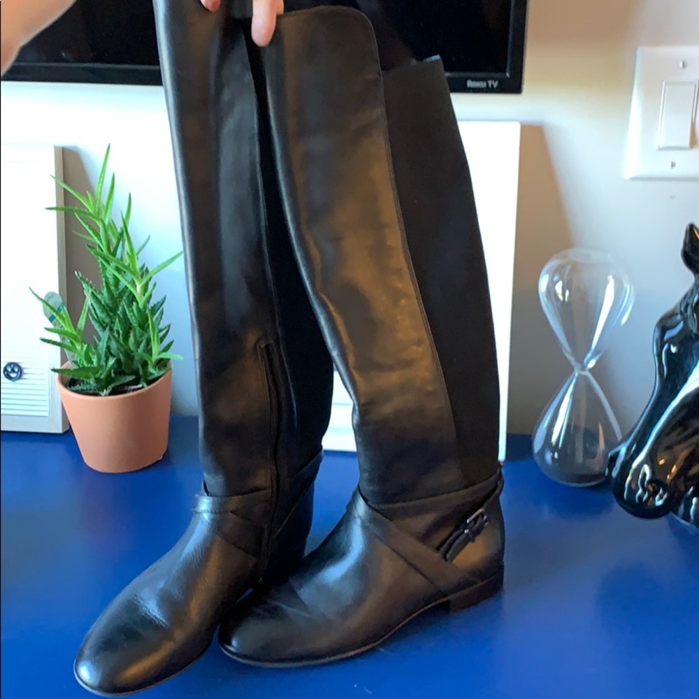 Black riding boots